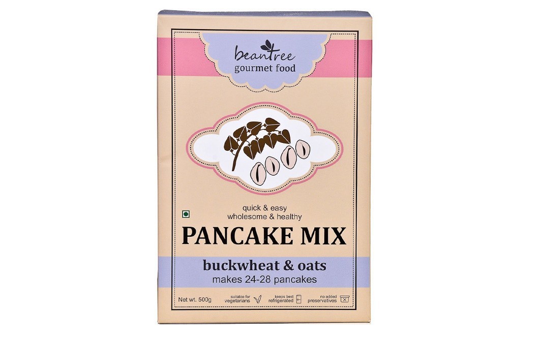 Beantree Gourmet Food Pancake Mix Buckwheat & Oats   Box  500 grams